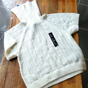 NWT Gap Kids' Cream Short Sleeve Sweater